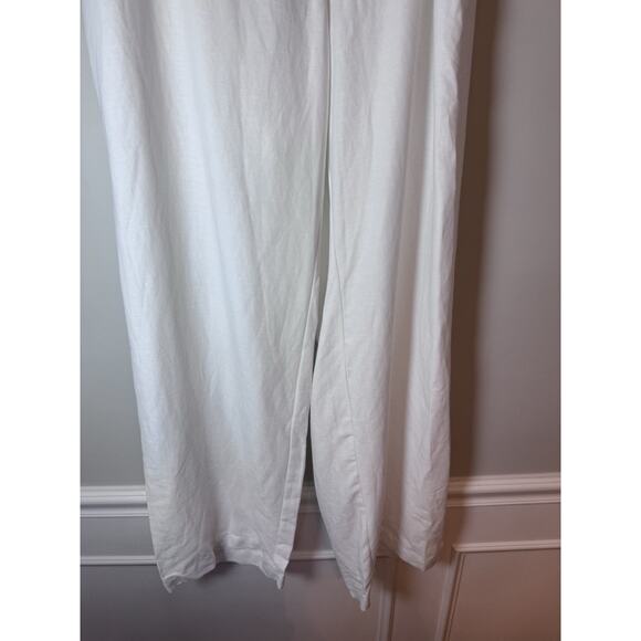 Eileen Fisher White Linen Wide Leg Pants Size 1X NWT - Picture 13 of 16